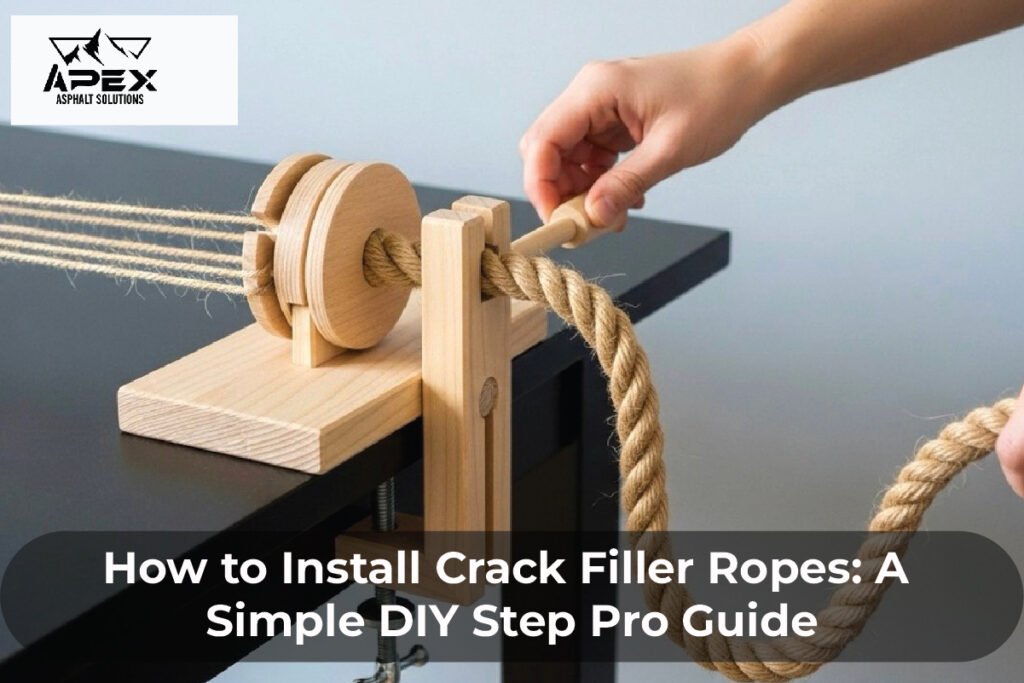 Crack filler rope asphalt